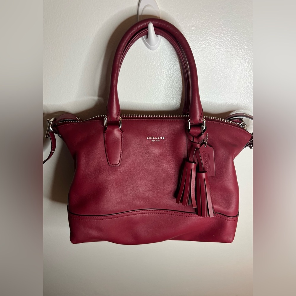 Coach Madison Leather Lindsey Satchel
